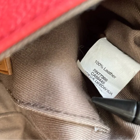 J. CREW HANDBAG TILLARY PURSE NEON CORAL LEATHER CROSSBODY - CLUTCH - Picture 6 of 10